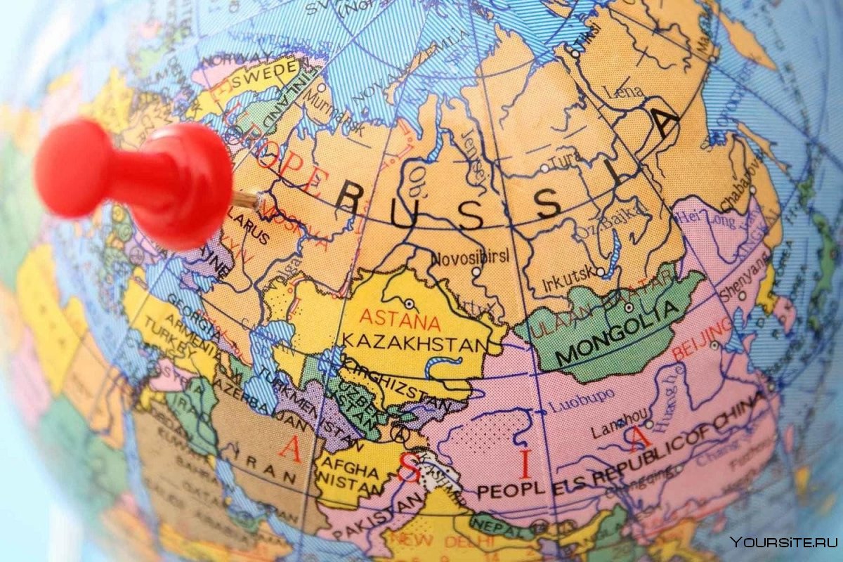 Карта рельефа России