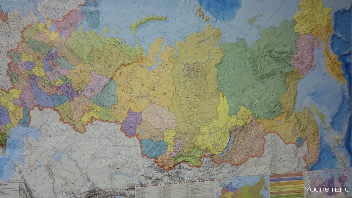 Карта России 3d
