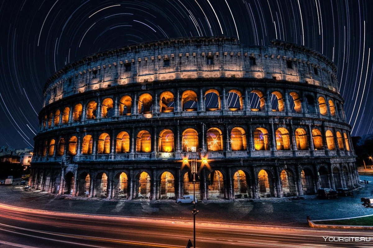 Ночной Колизей Рим