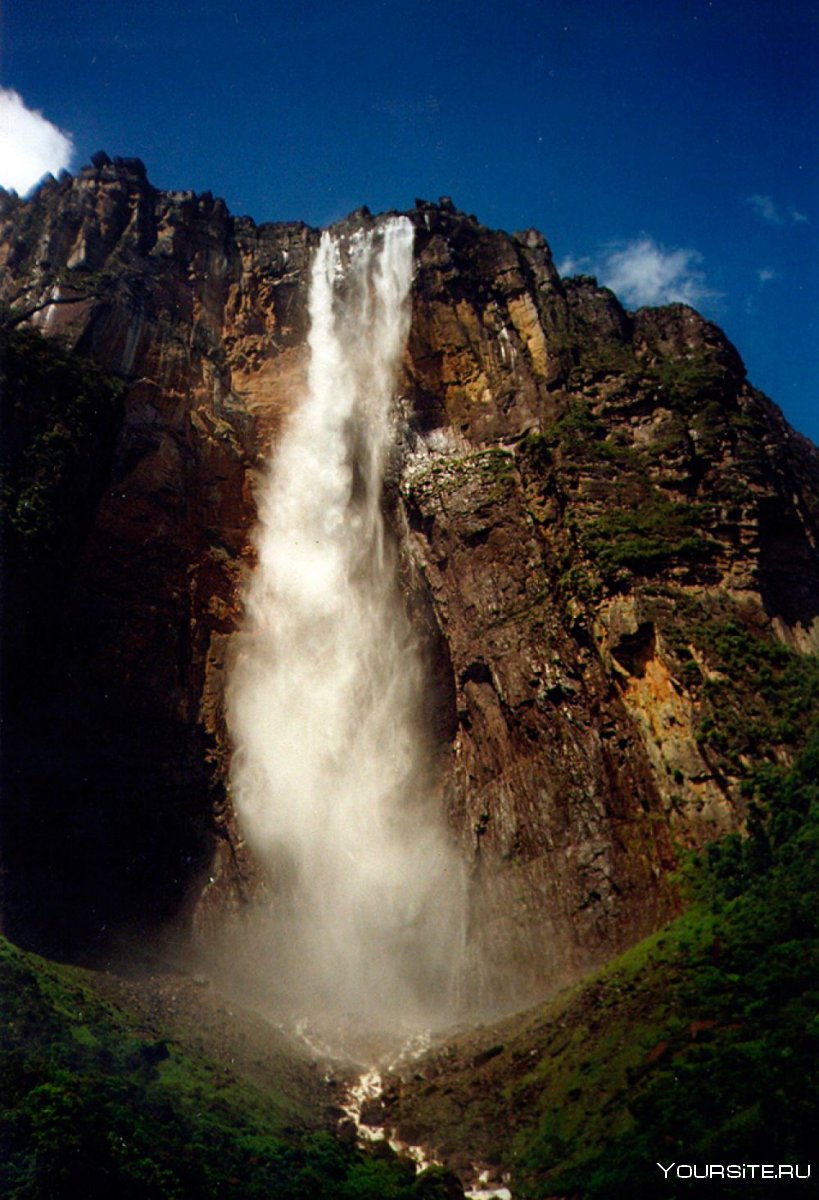 Самый высокий водопад — Анхель (1054 м)