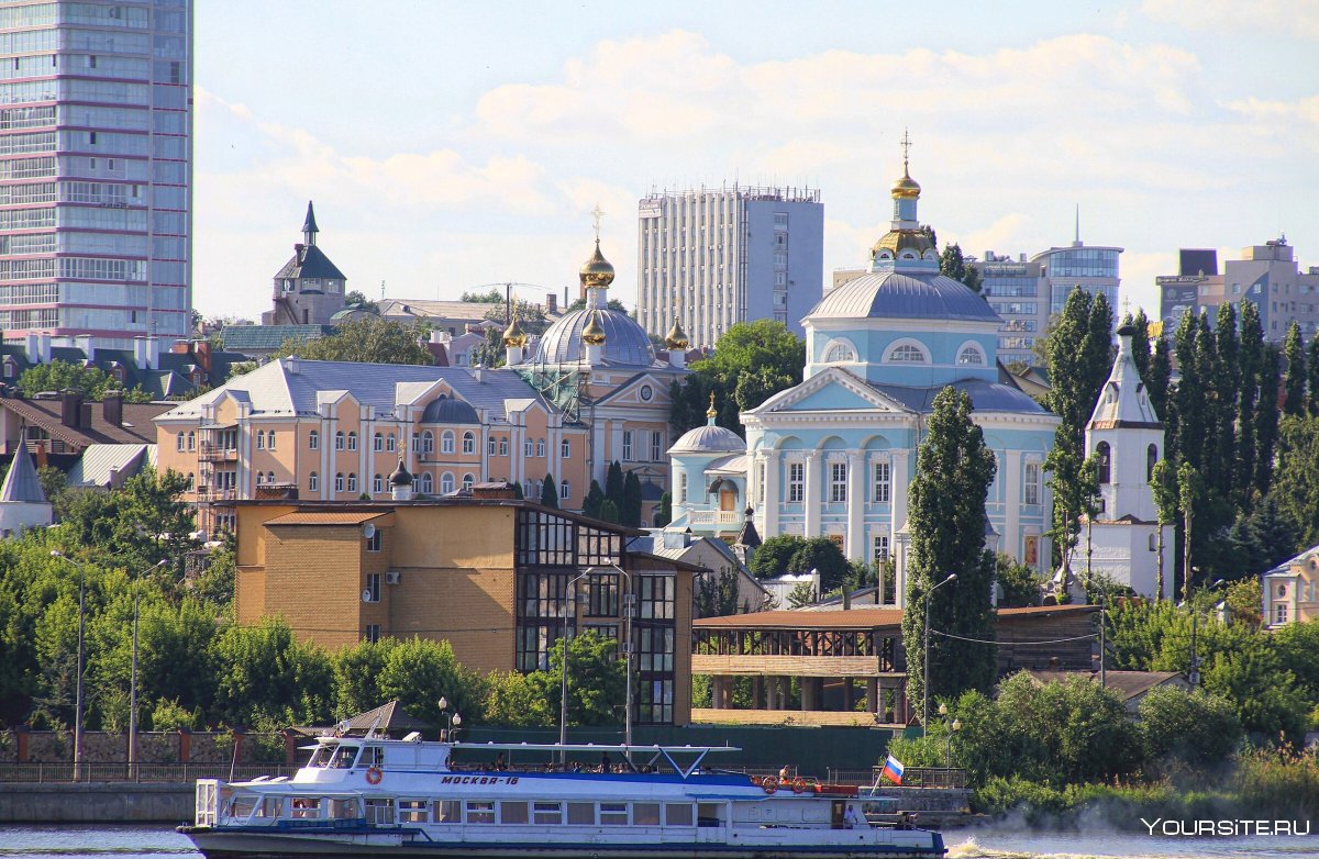Воронеж храм вид с левого берега