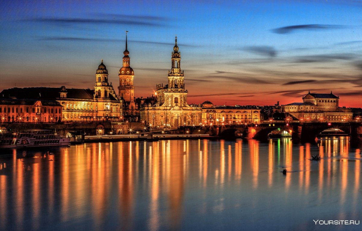 Рассвет в Дрездене