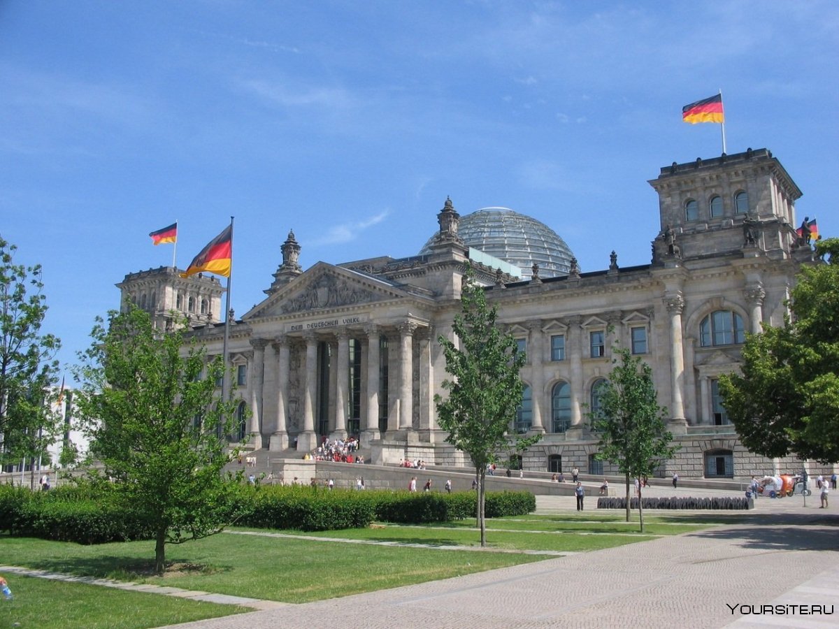 Германия Берлин здание Рейхстага