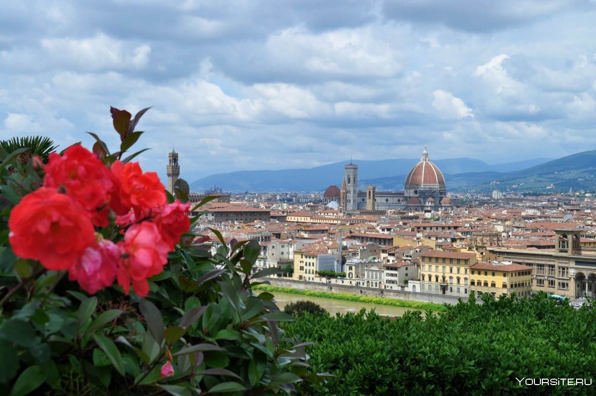 Вид с площади Микеланджело на Флоренцию