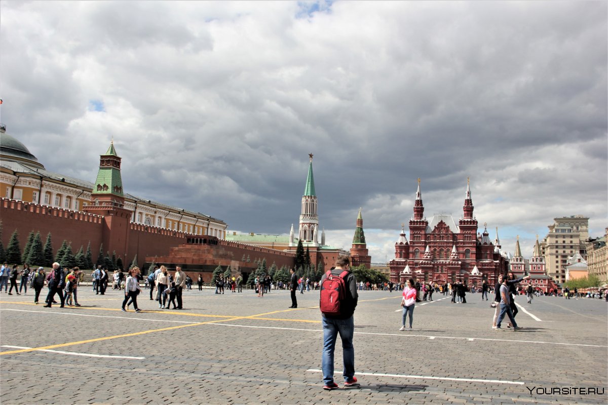 Прогулка по красной площади в Москве
