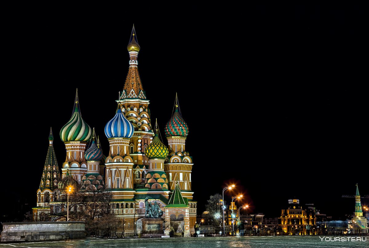 Москва Кремль храм Василия Блаженного