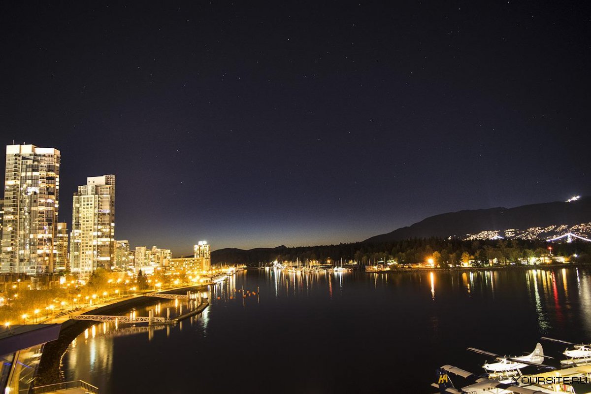 Ванкувер Канада ночью