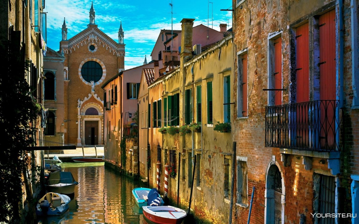 Улочки Венеции живописные