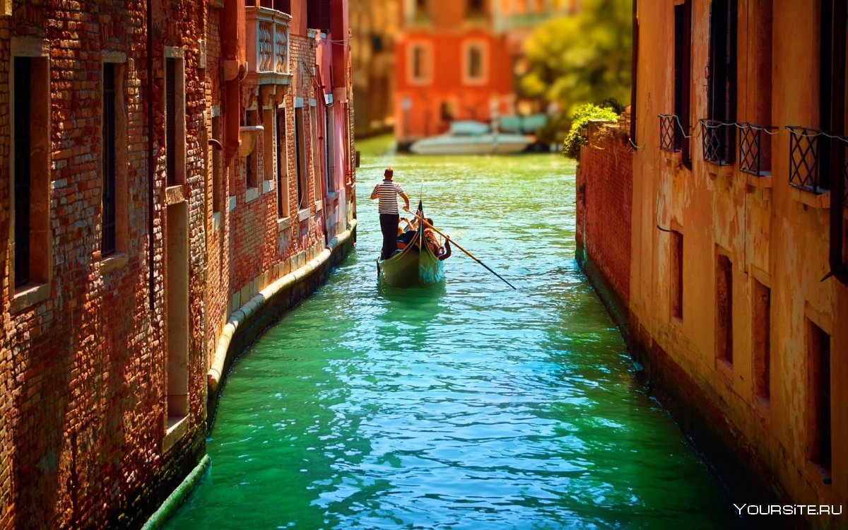 Венеция каналы гондолы