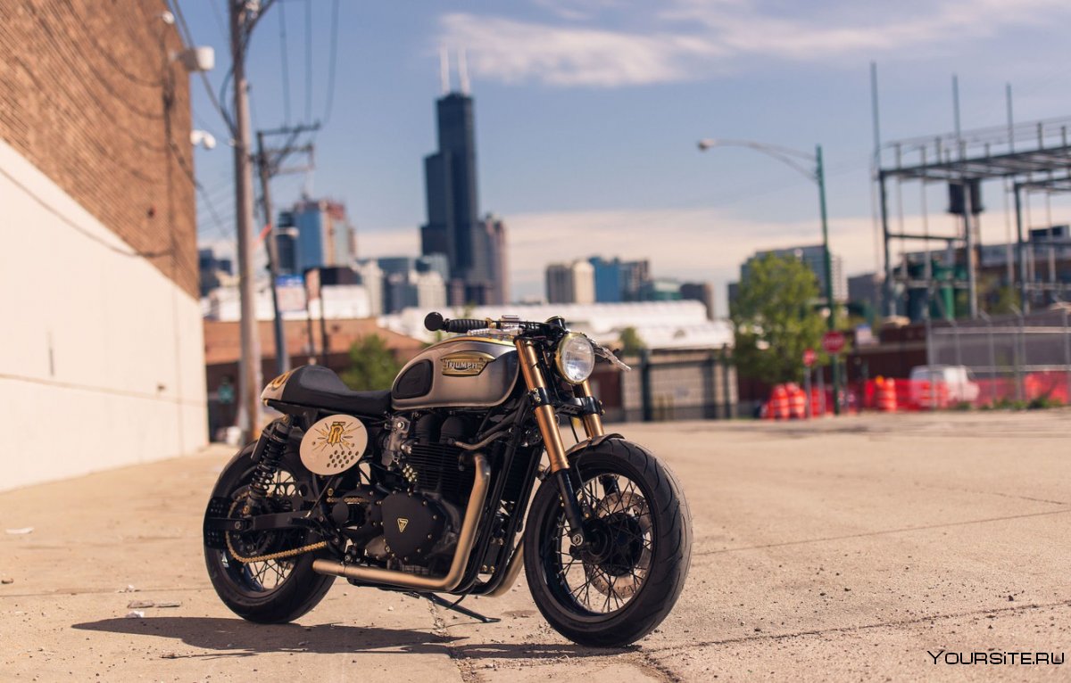 Cafe Racer Triumph обои