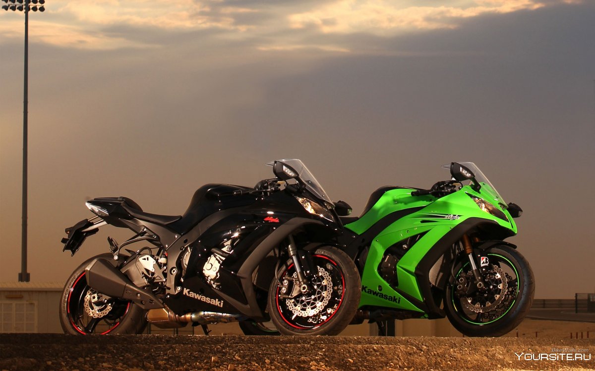 Обои мотоциклы Кавасаки ниндзя zx10r