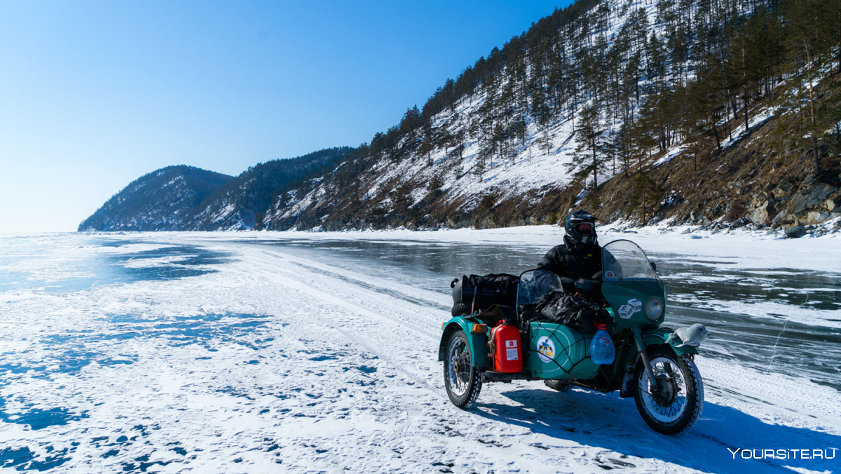 Мотоцикл Урал зима