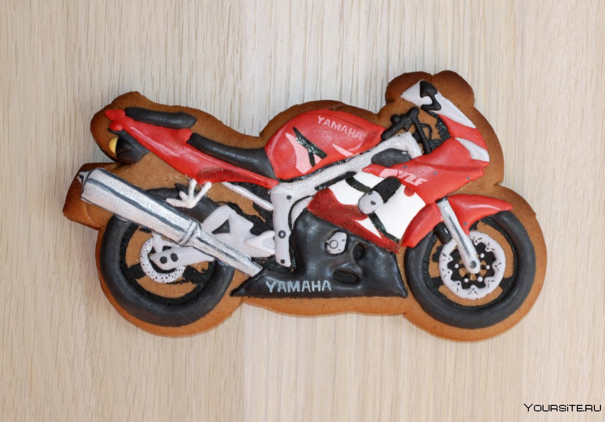 Торт с пряником мотоцикл