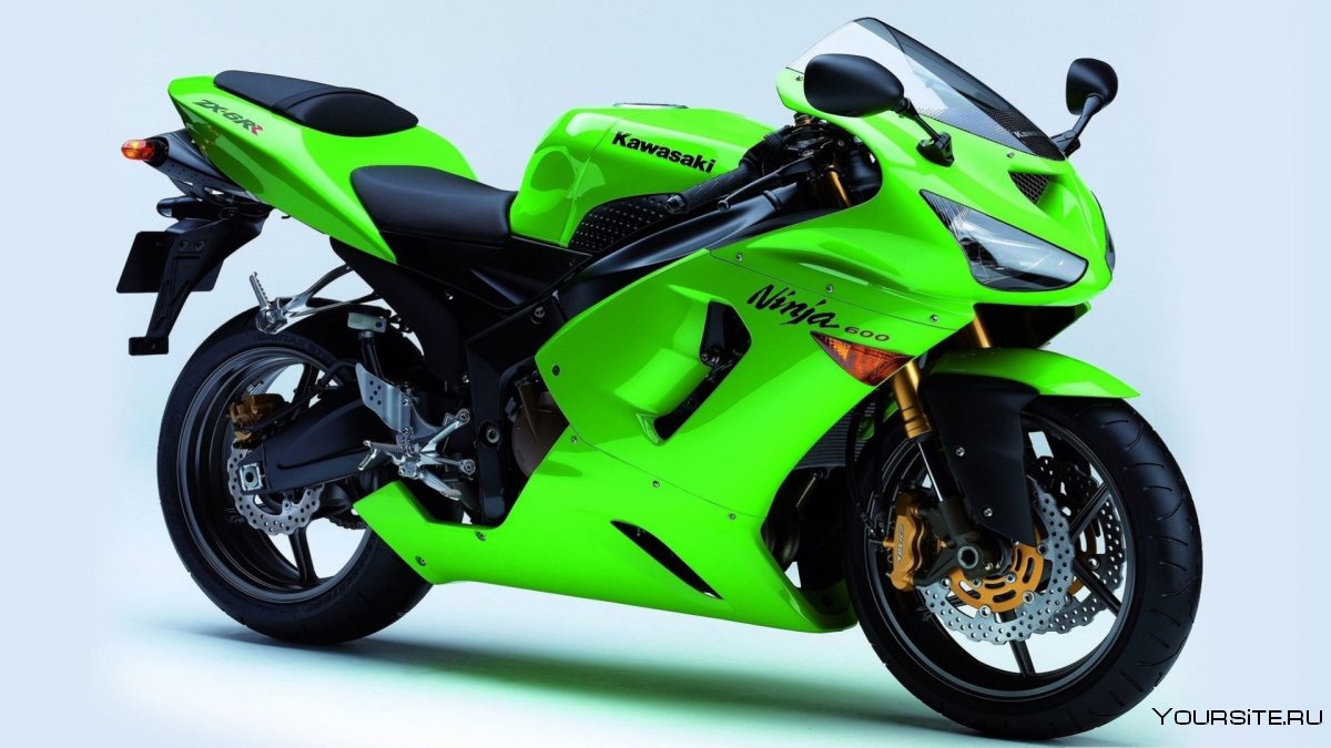 Kawasaki 600 Ninja зеленый