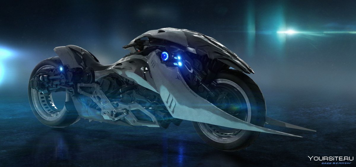 Cyberpunk мотоцикл концепт