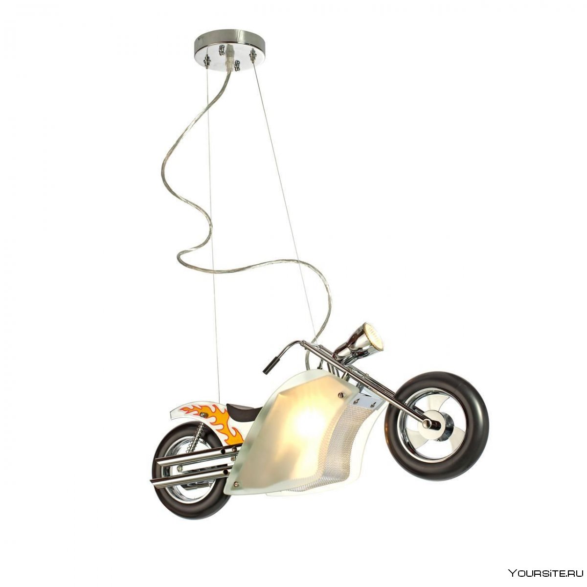Подвесной светильник мотоцикл
