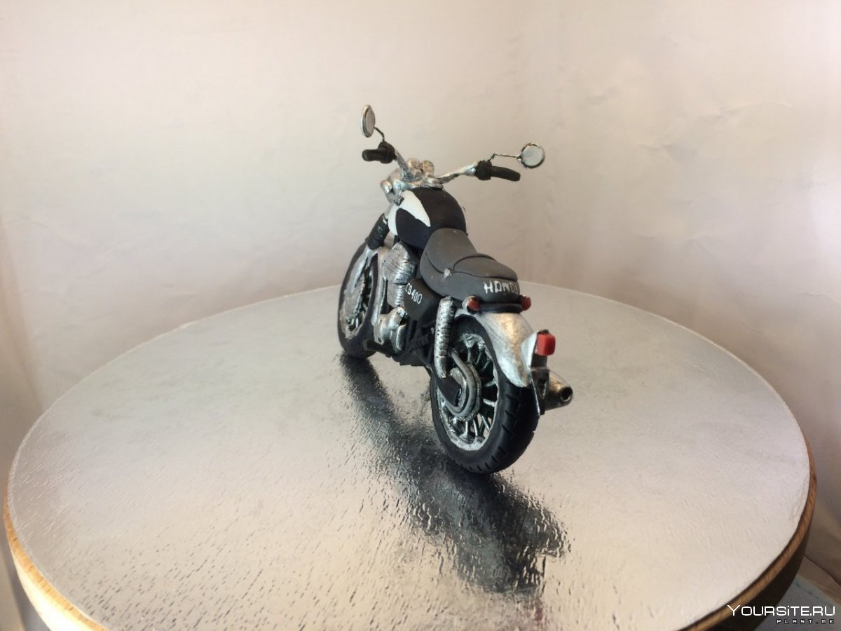 Мотоцикл из полимерной глины
