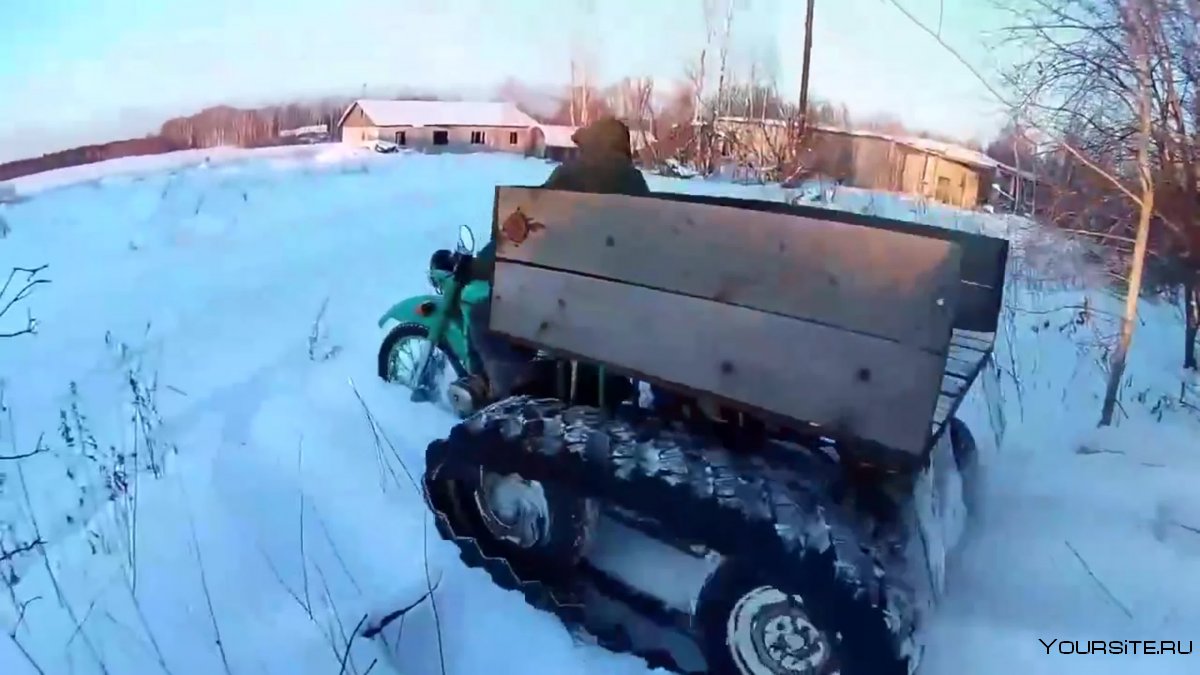 Снегоход Буран с двигателем от Урала