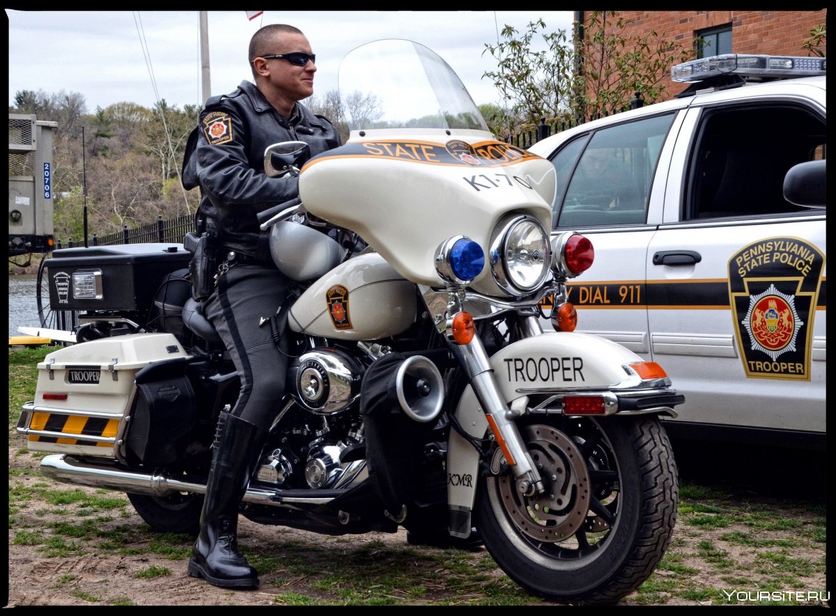 Полицейский мотоцикл Америка