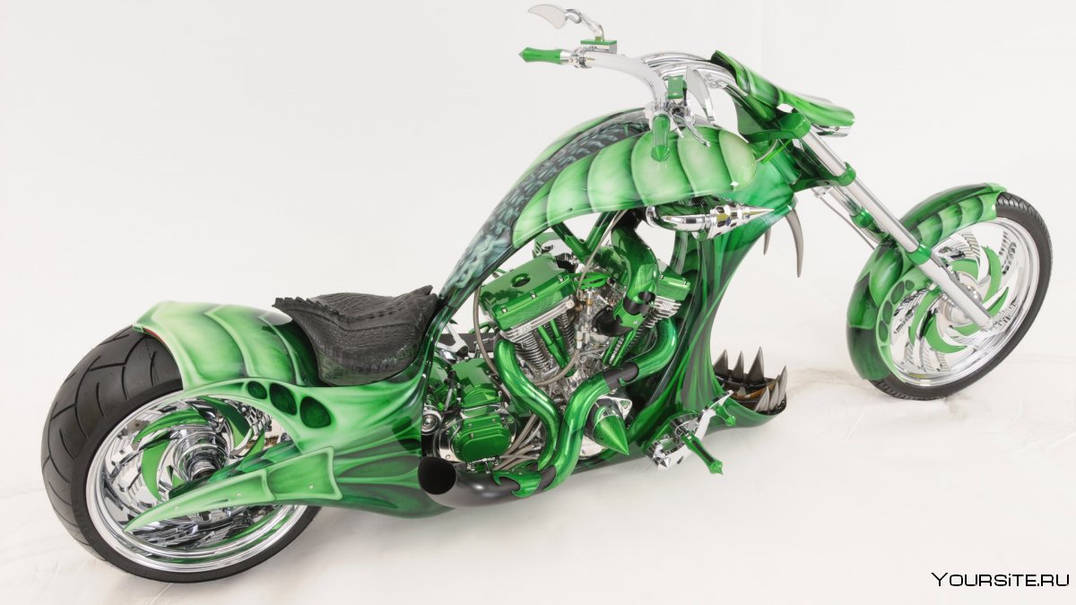 Мотоцикл Laa-627 зеленый