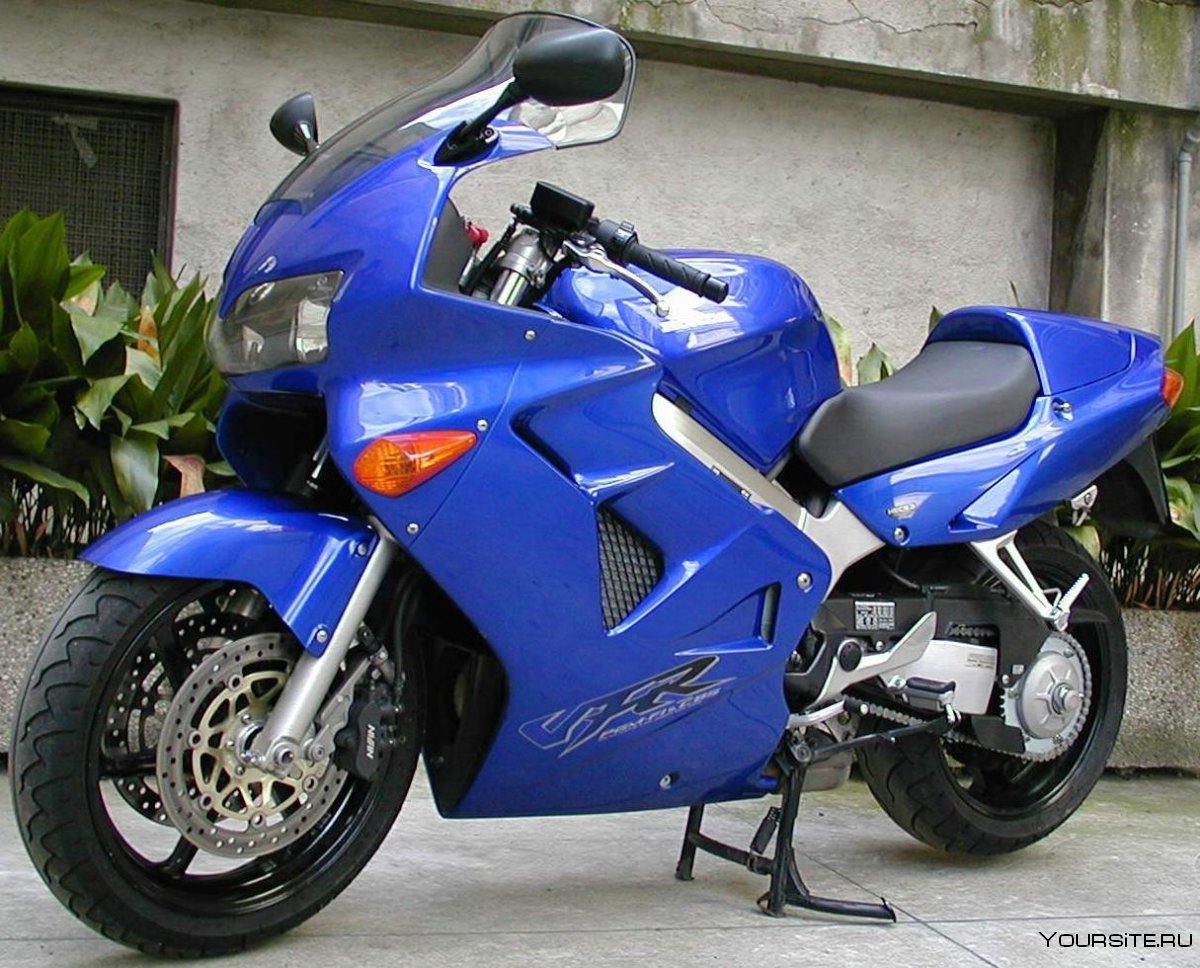 Мотоцикл Хонда синий