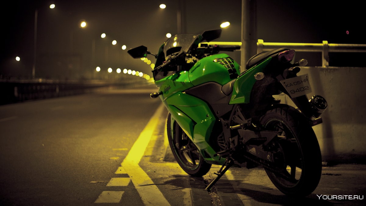 Kawasaki Ninja 250r зимой