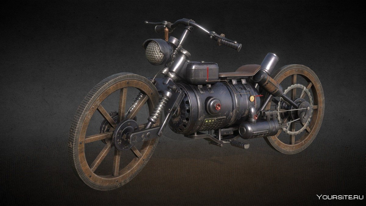 Дизельпанк мотоцикл СССР