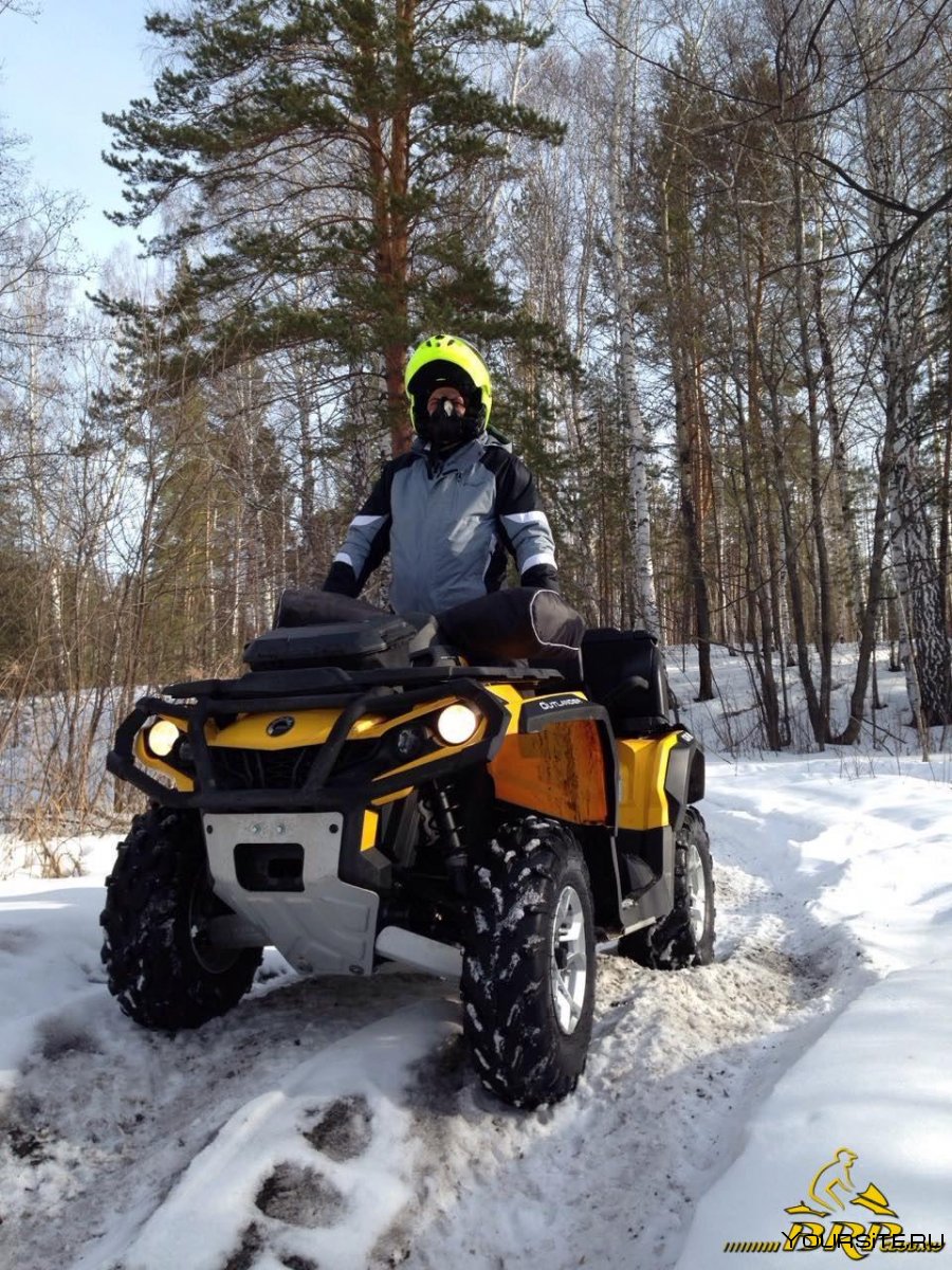 Квадроцикл Commander 250 по снегу