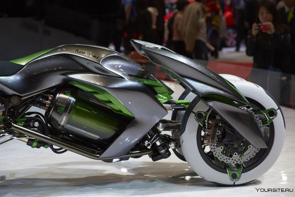 Самый крутой мотоцикл зеленый