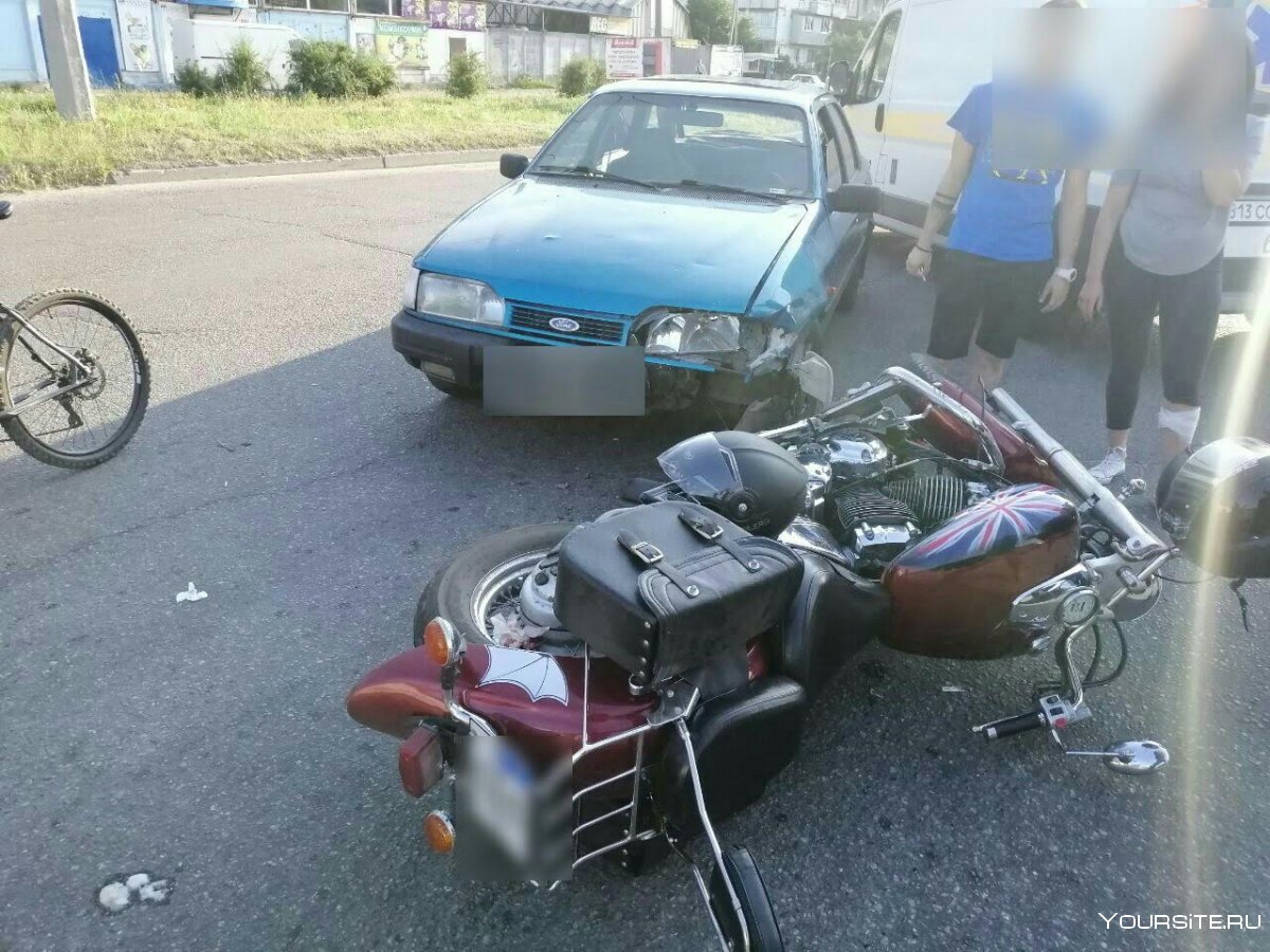 Мотоцикл авария Череповец