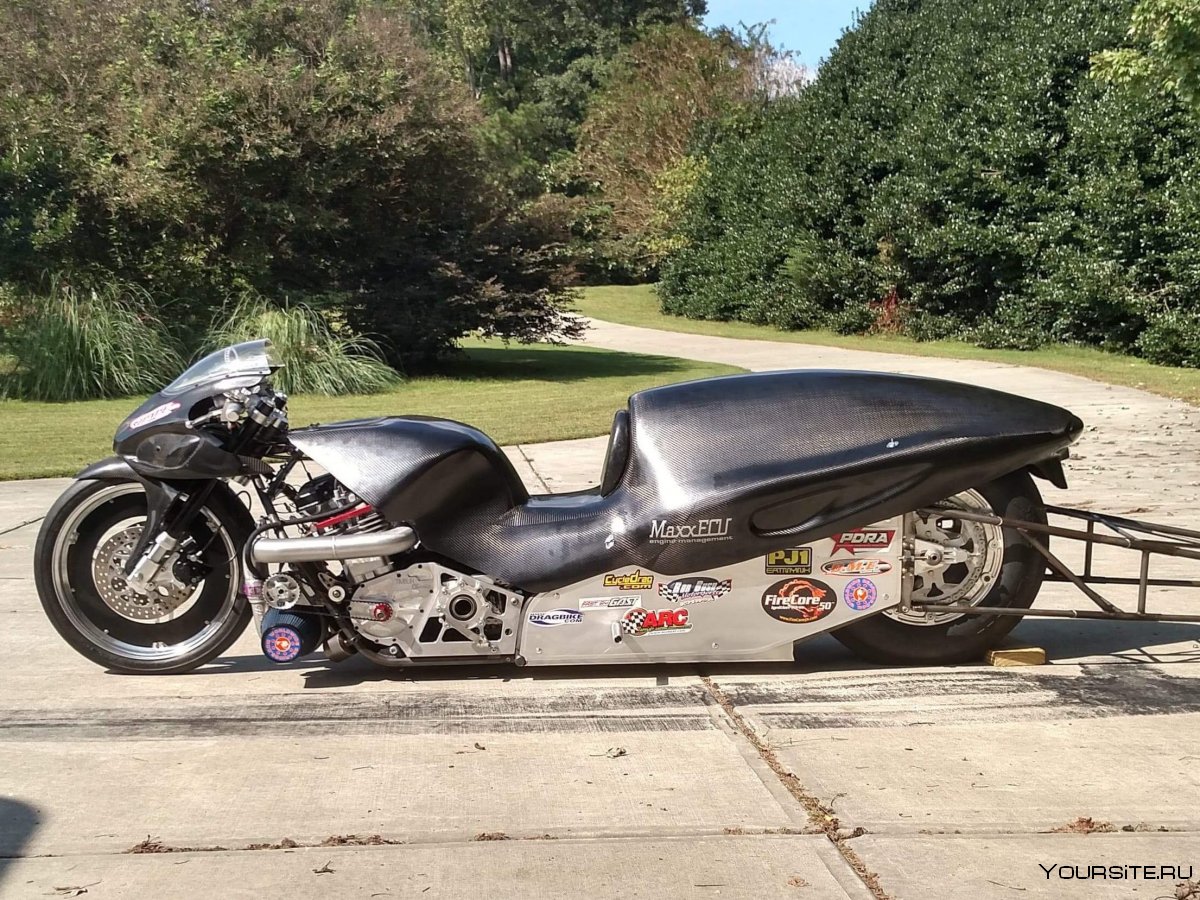 Drag car Tire on Motorcycle