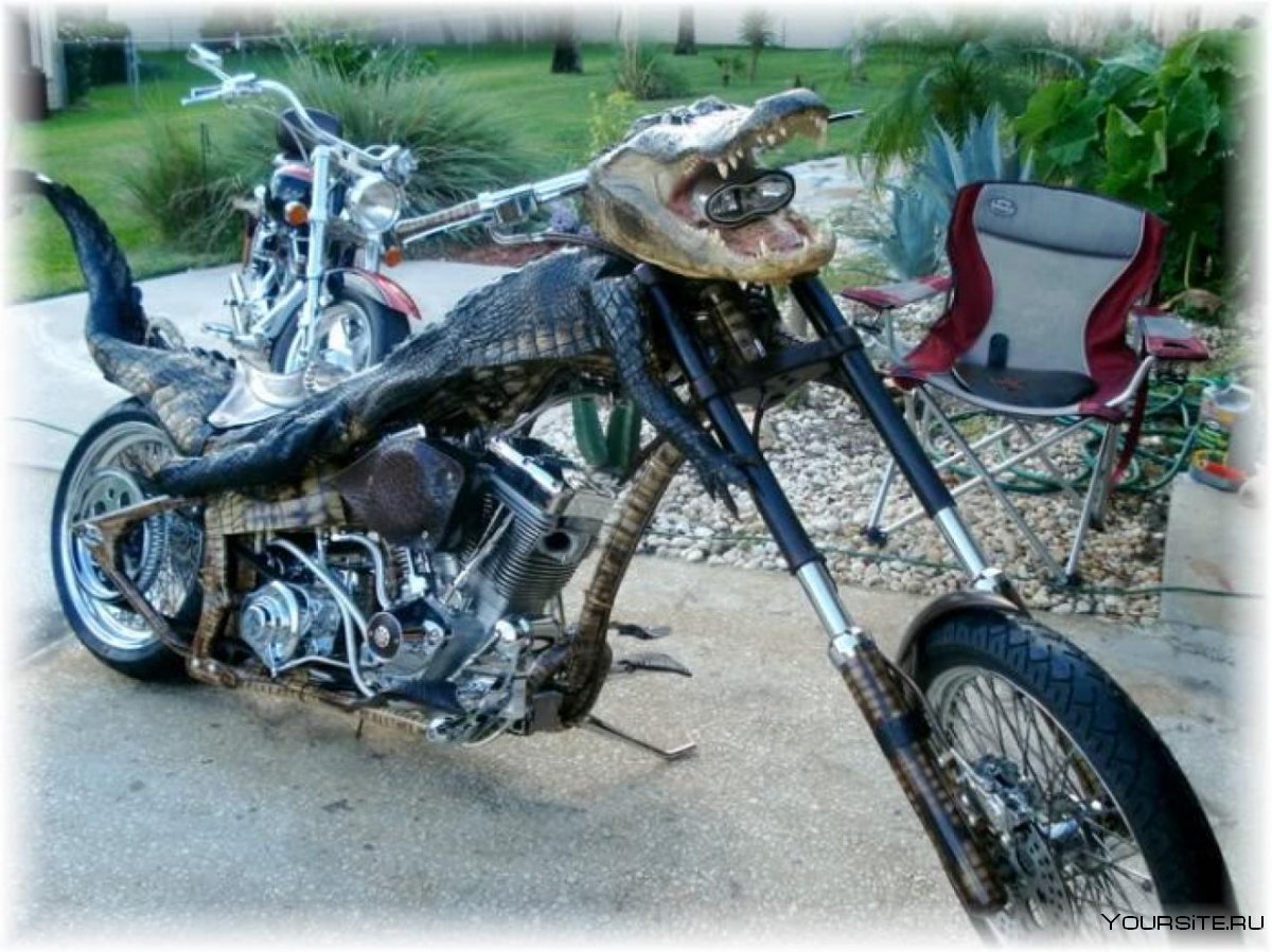 Мотоцикл с шарообразными колесами