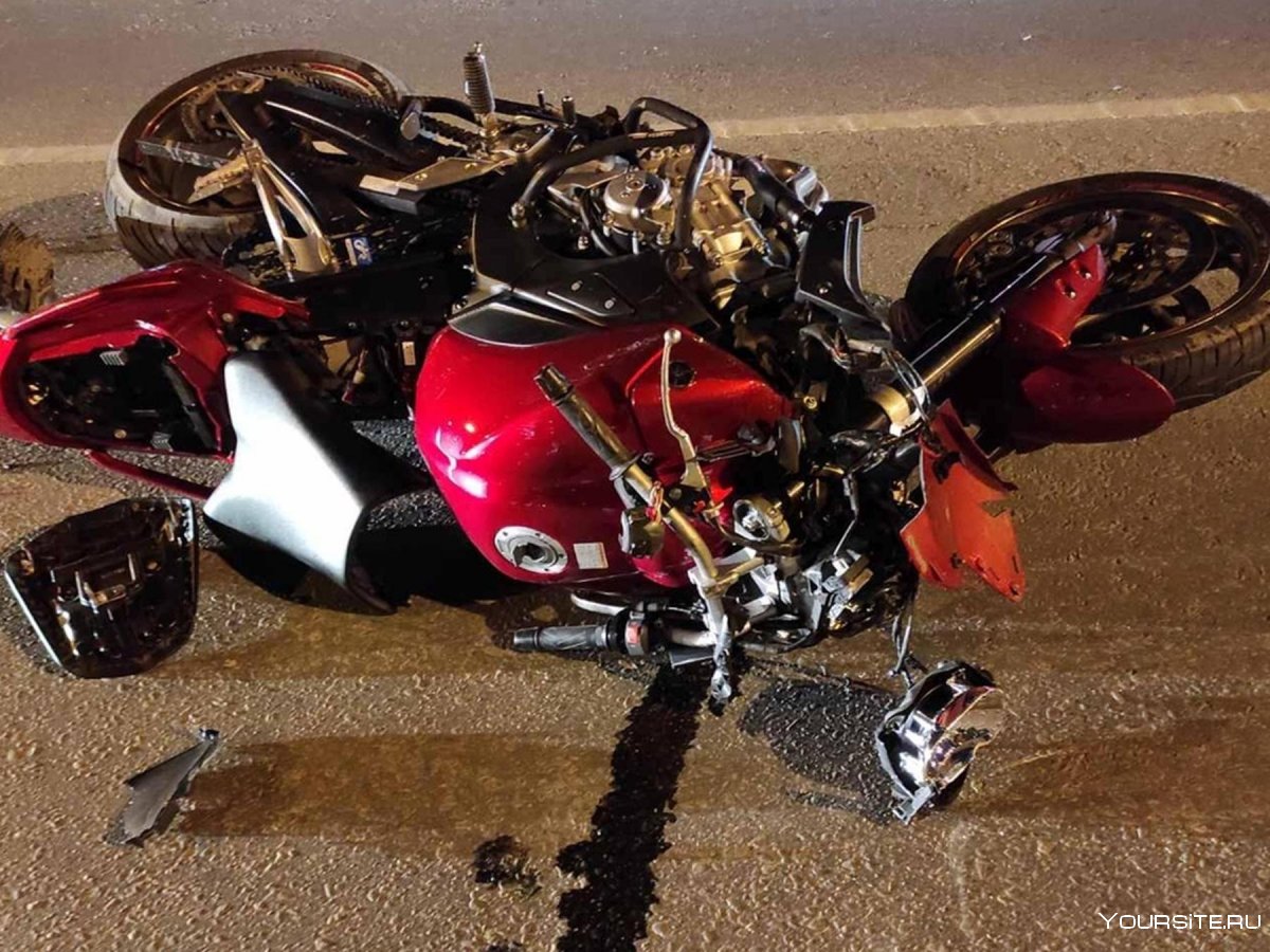 Аварии на мотоциклах покалеченные