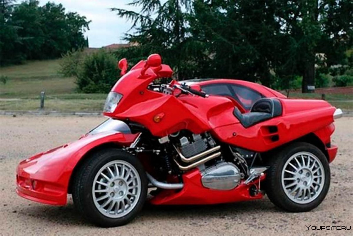 Машина мотоцикл гибрид