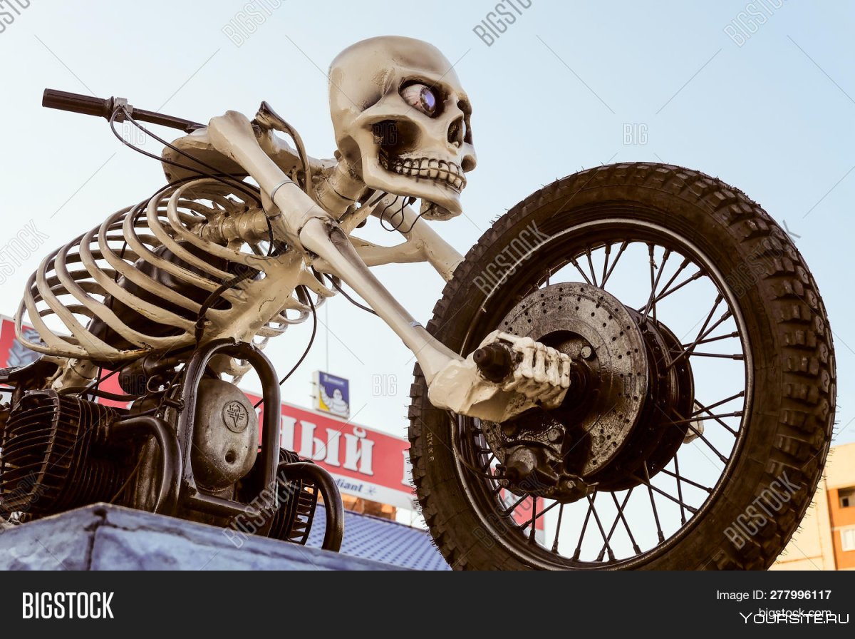 Мотоцикл из скелета