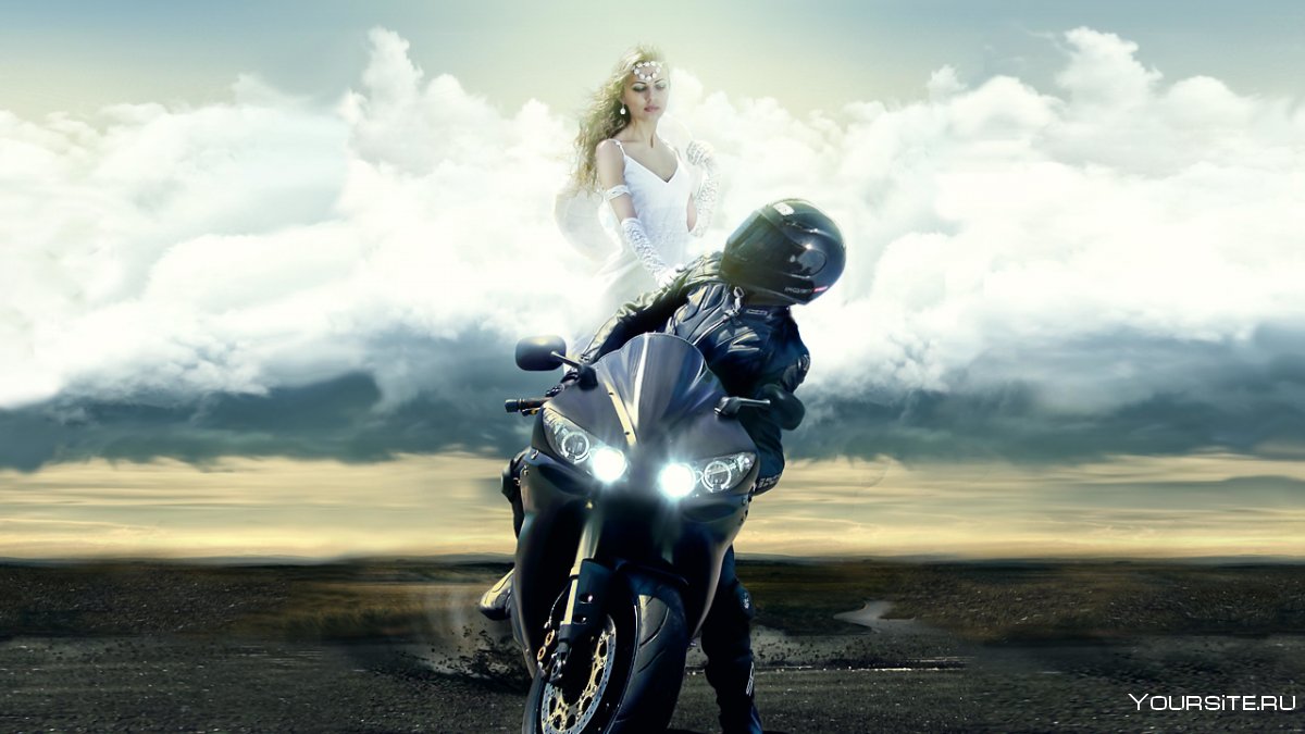 Ангел на мотоцикле