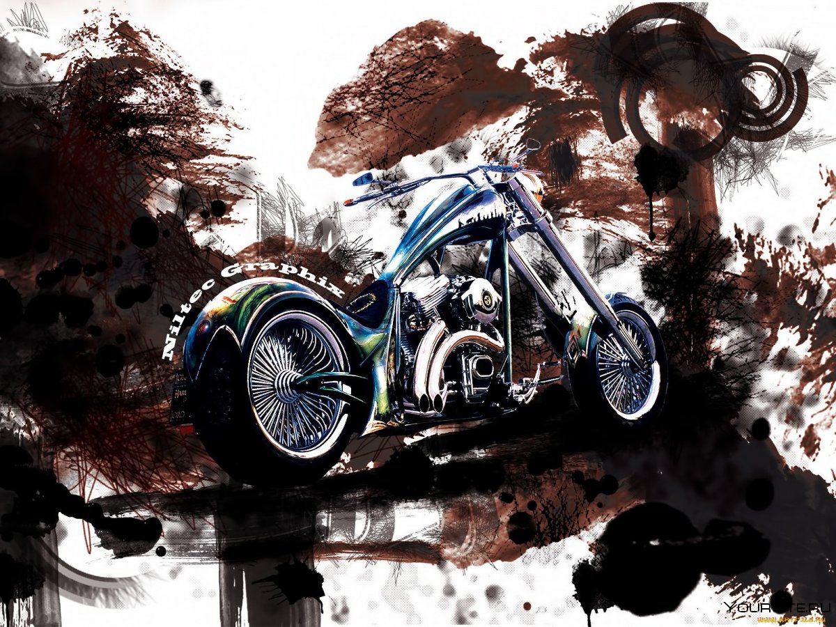 Мотоцикл абстракция