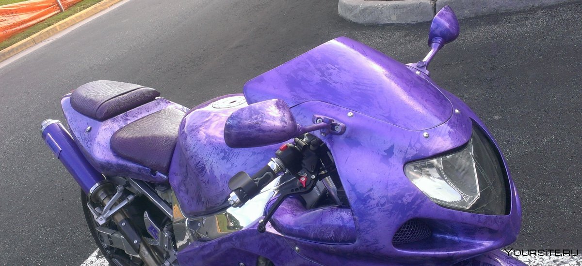 Фиолетовый Кэнди мотоцикл