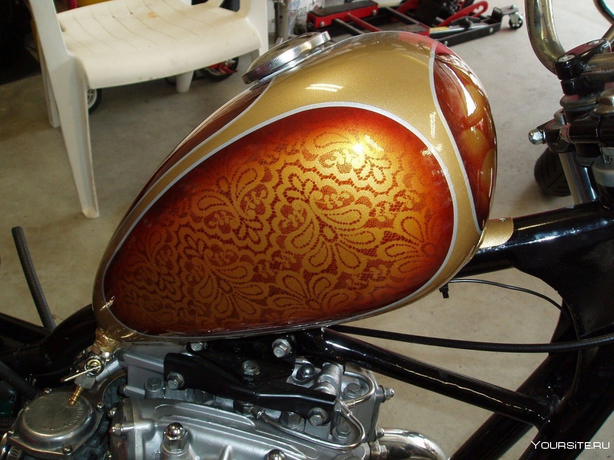 Перекраска бака мотоцикла