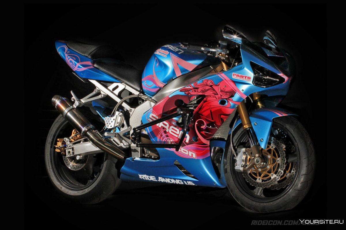 Покраска мотоцикла раптором Kawasaki