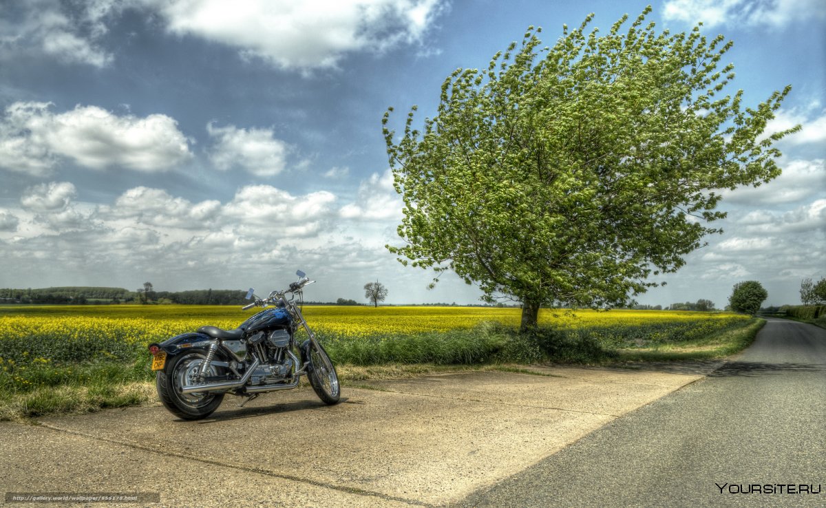Мотоцикл пейзаж