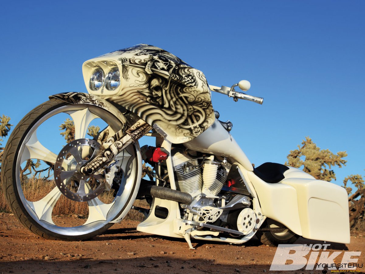 Харлей Дэвидсон мотоциклы с черепом
