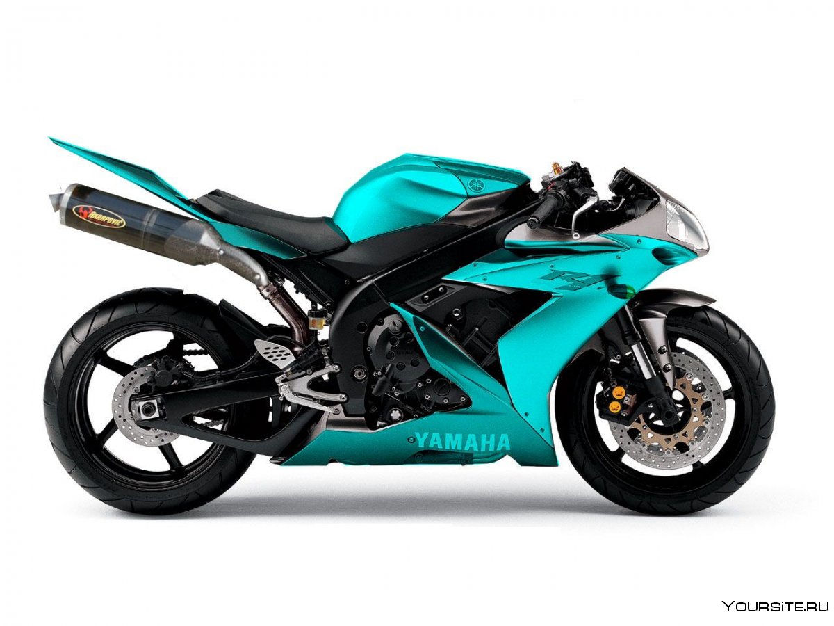 Мотоцикл Ямаха зеленый