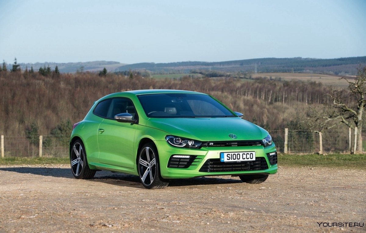 VW Scirocco r 2014 Green