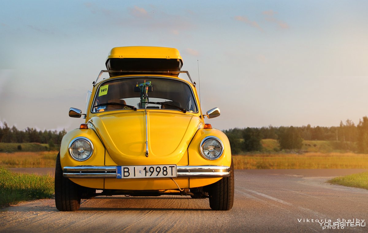 Volkswagen Beetle Жук желтый