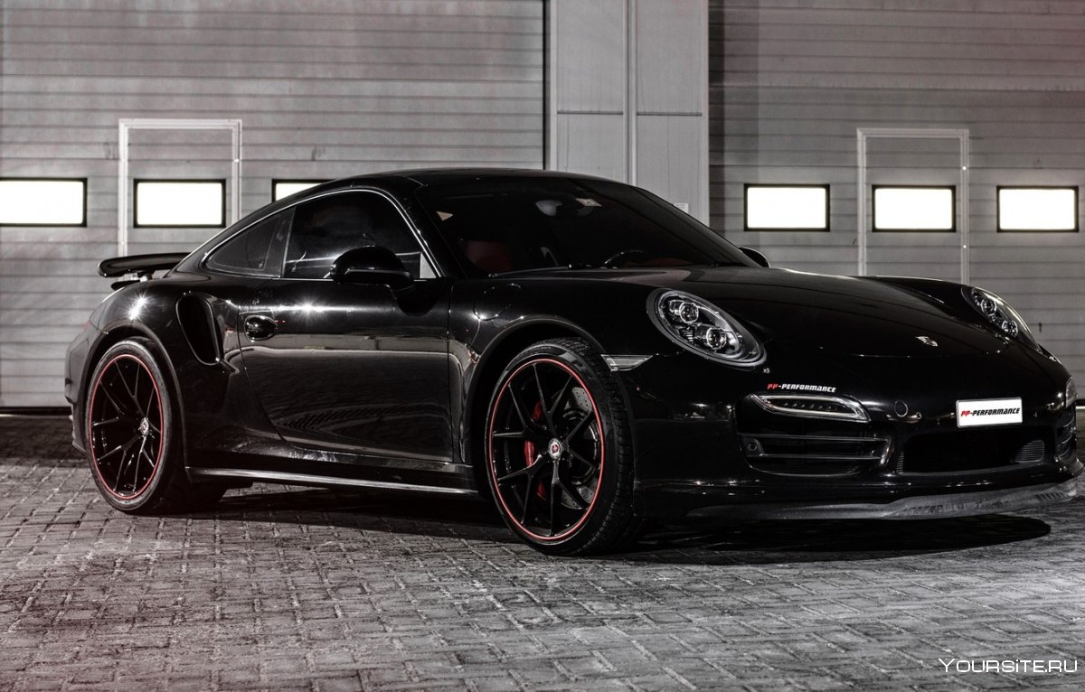 Porsche 911 Turbo s черный