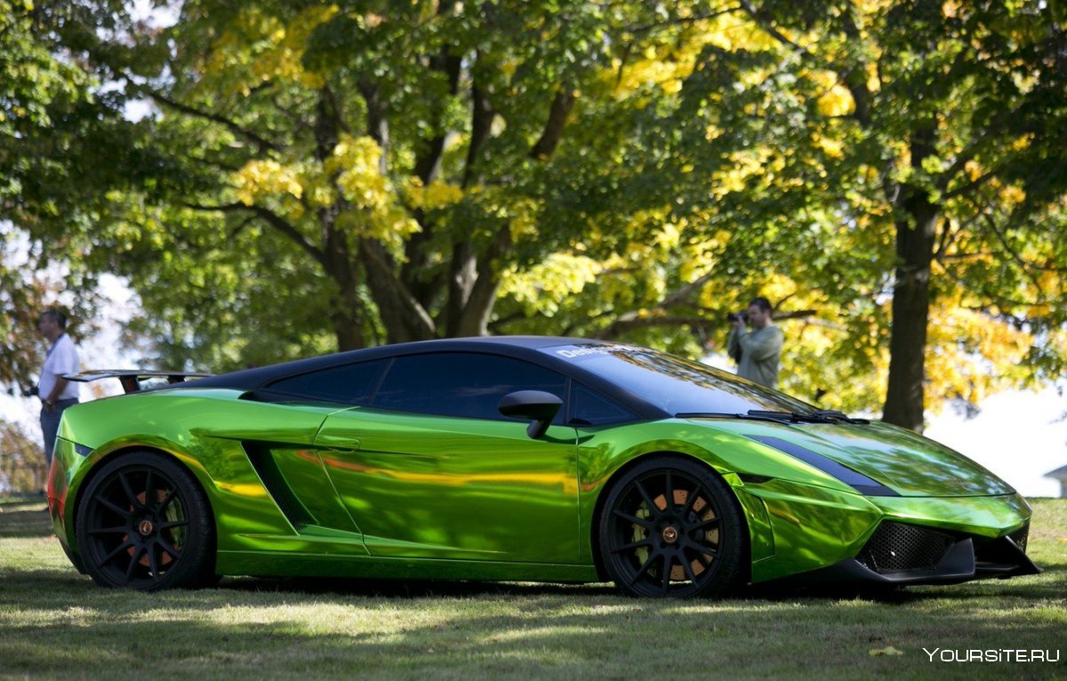 Lamborghini Gallardo зеленый