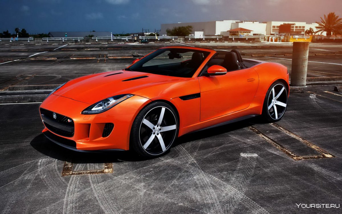 Jaguar f Type 2021 оранжевый