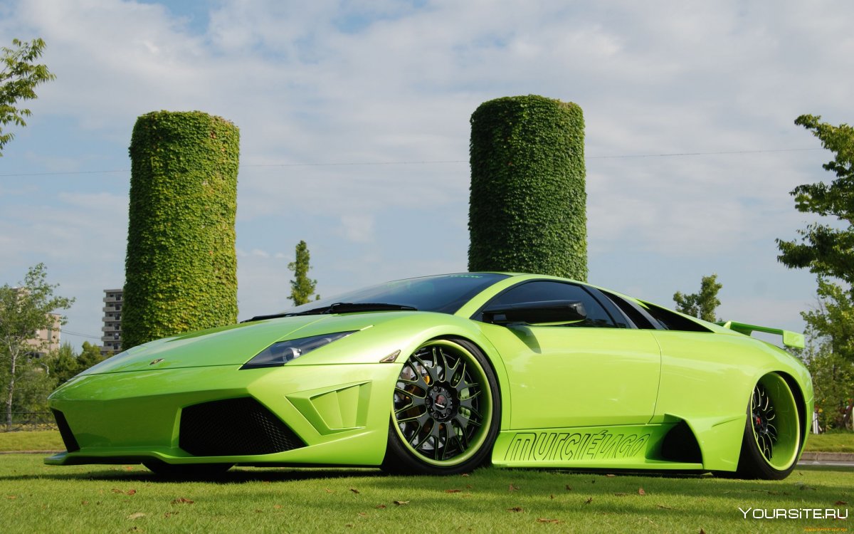 Lamborghini Murcielago зеленая