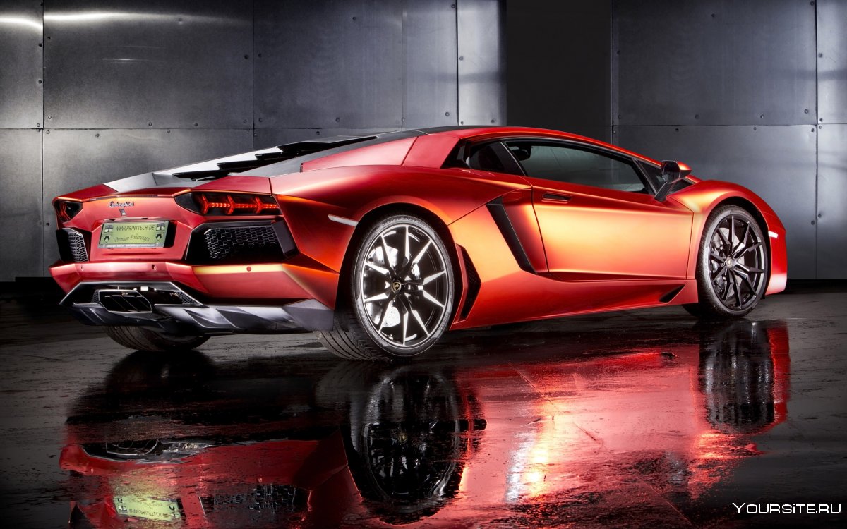 Lamborghini Aventador Red lp700 2015